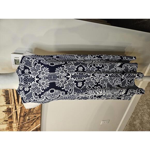 Dresses & Skirts - Tiana B. Women's Navy Blue and White A-Line Dress #380